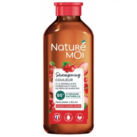 Naturé Moi Shampoing Couleur Groseille Huile de Pépin de Raisin 250 ml