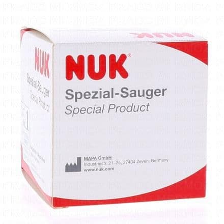 NUK Tétine pour fente labiale avec bague à vis